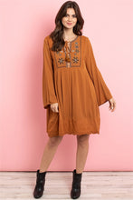Load image into Gallery viewer, Camel color Boho style dress