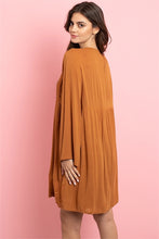 Load image into Gallery viewer, Camel color Boho style dress