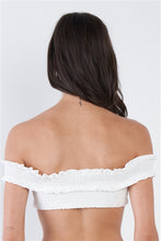 Load image into Gallery viewer, WHITE OFF SHOULDER BIKINI SET