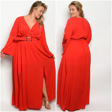 Load image into Gallery viewer, RED MAXI DRESS
