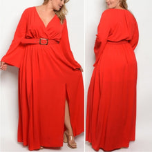Load image into Gallery viewer, RED MAXI DRESS