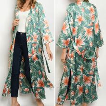 Load image into Gallery viewer, JADE BELTED KIMONO/ DUSTER