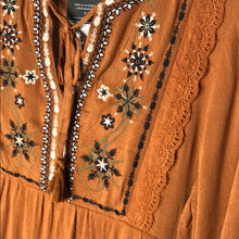 Load image into Gallery viewer, Camel color Boho style dress