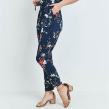 Load image into Gallery viewer, Navy Floral Jumpsuit