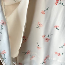 Load image into Gallery viewer, Peach Floral print wrap dress