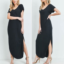 Load image into Gallery viewer, Black maxi Dress