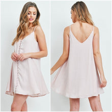 Load image into Gallery viewer, Beige button down dress