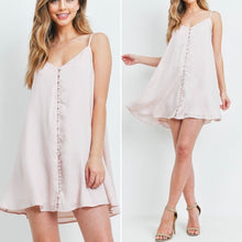 Load image into Gallery viewer, Beige button down dress