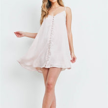 Load image into Gallery viewer, Beige button down dress