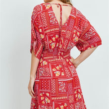 Load image into Gallery viewer, Red Boho Style Dress