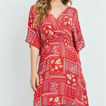 Load image into Gallery viewer, Red Boho Style Dress