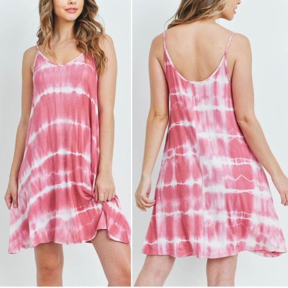 MAUVE TIE DYE DRESS