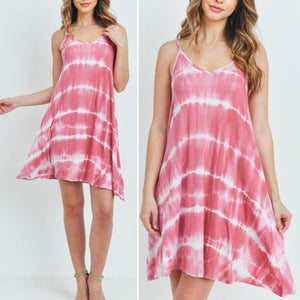 MAUVE TIE DYE DRESS