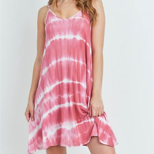 MAUVE TIE DYE DRESS