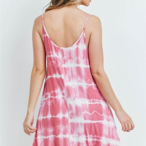 MAUVE TIE DYE DRESS