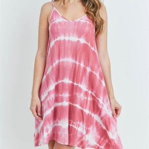 MAUVE TIE DYE DRESS