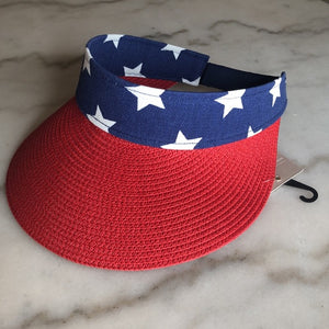 American Flag Viser Hat