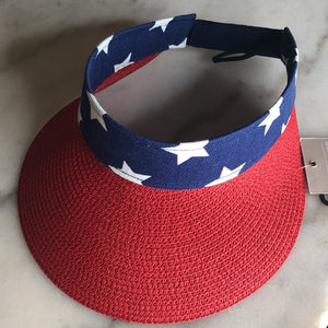 American Flag Viser Hat